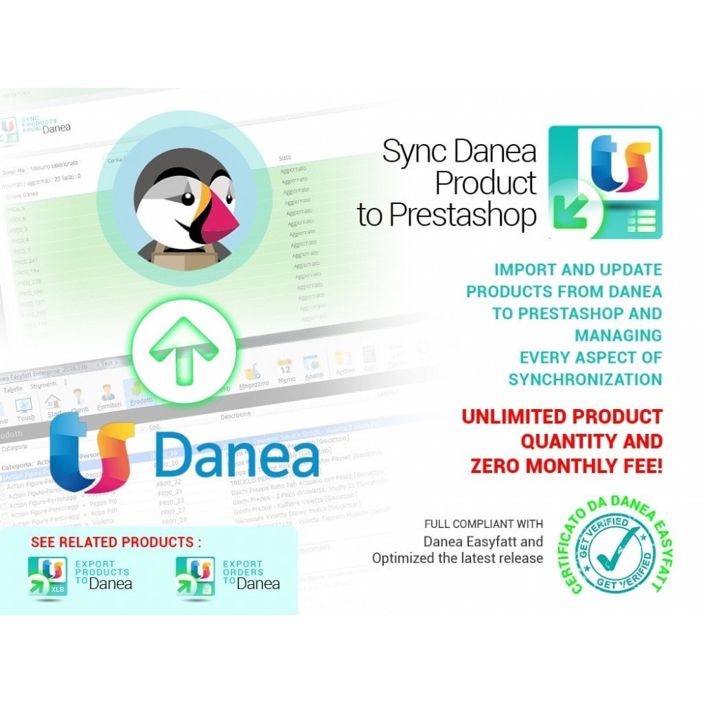 Module Import products from Danea to Prestashop