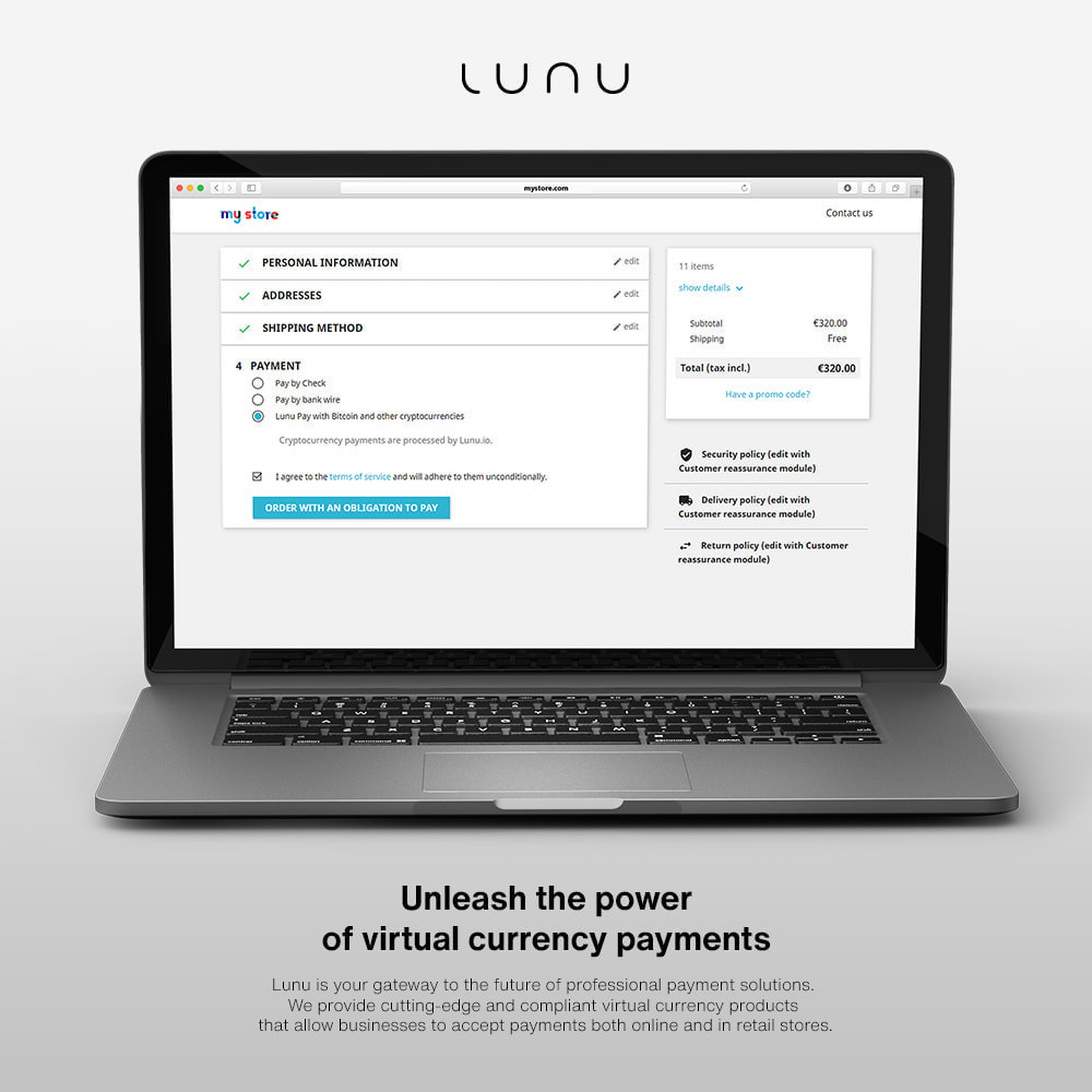 Module Lunu payment gateway