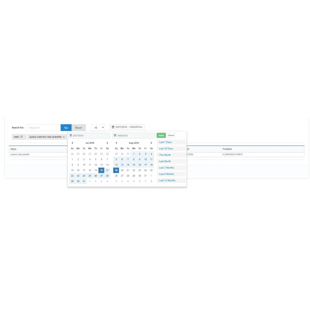 Module Search Console Analytics