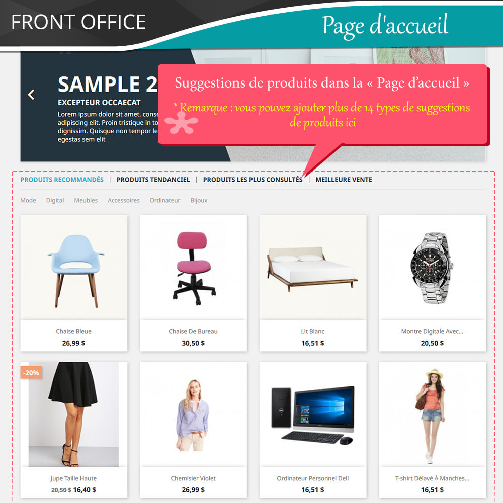 Module Cross Selling Pro - Upsell - Panier et pages