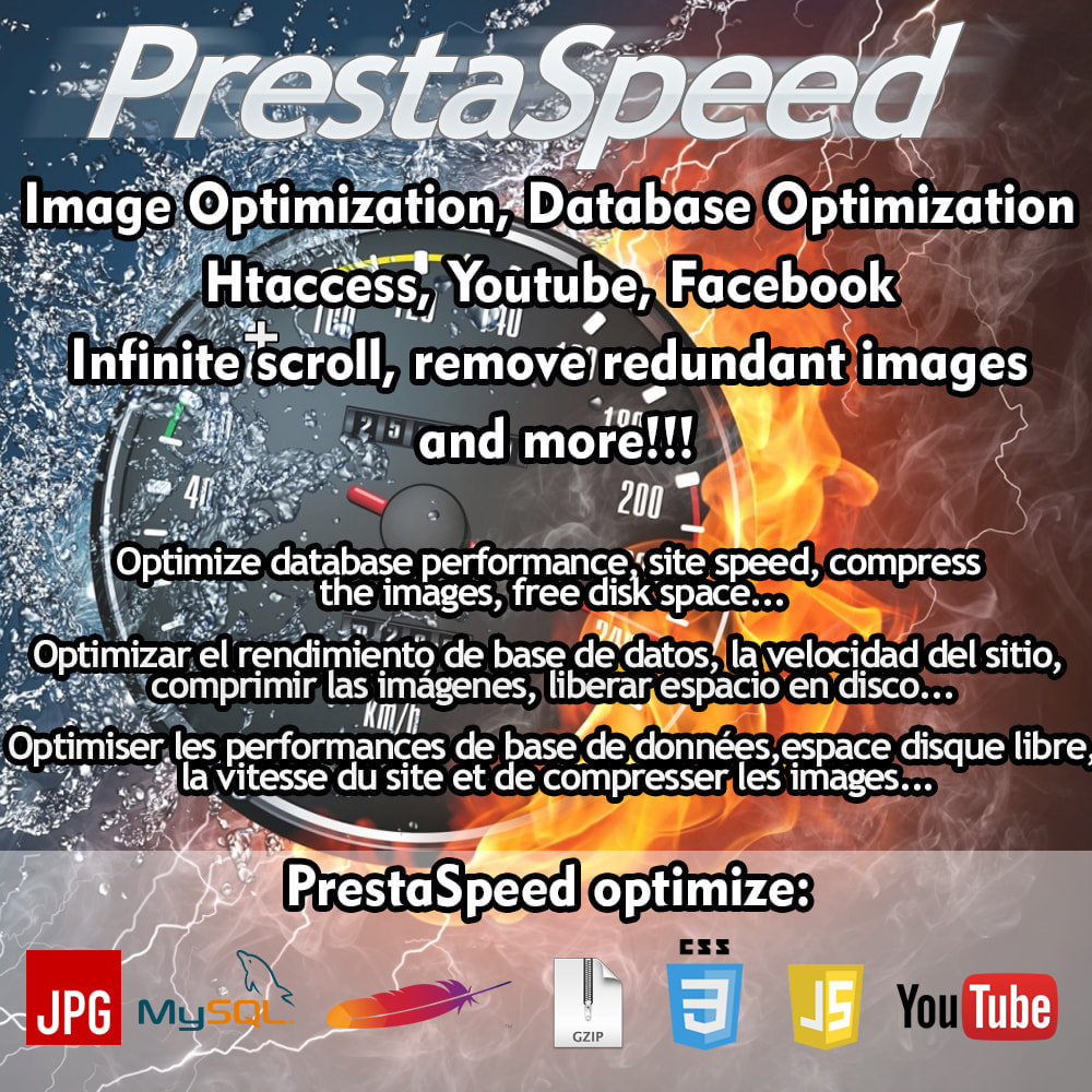Module PrestaSpeed - Image / site / database optimization