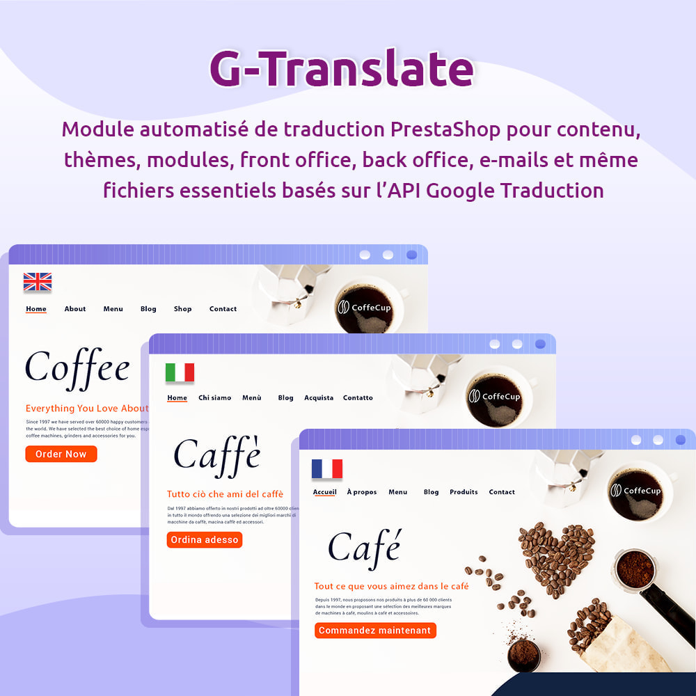 Module G-Translate: Traduisez tout ce que vous lisez!