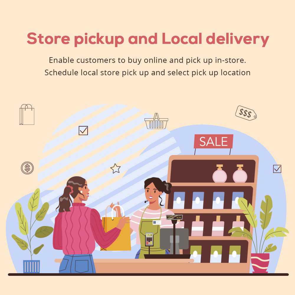 Module Store pickup and Local delivery