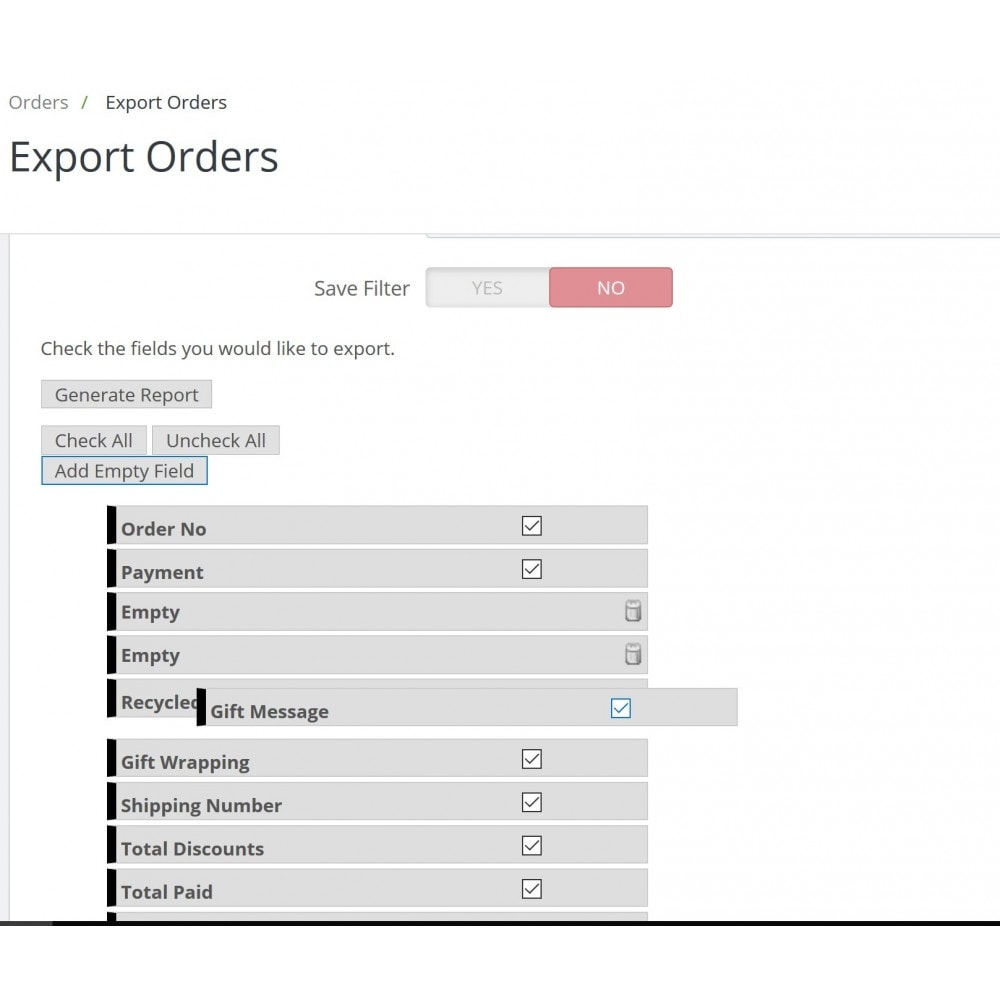 Module Export Orders Pro