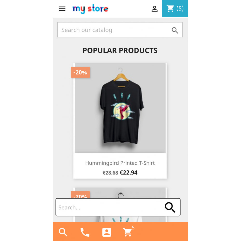 Module Mobile UX - conversion buttons, product images slider