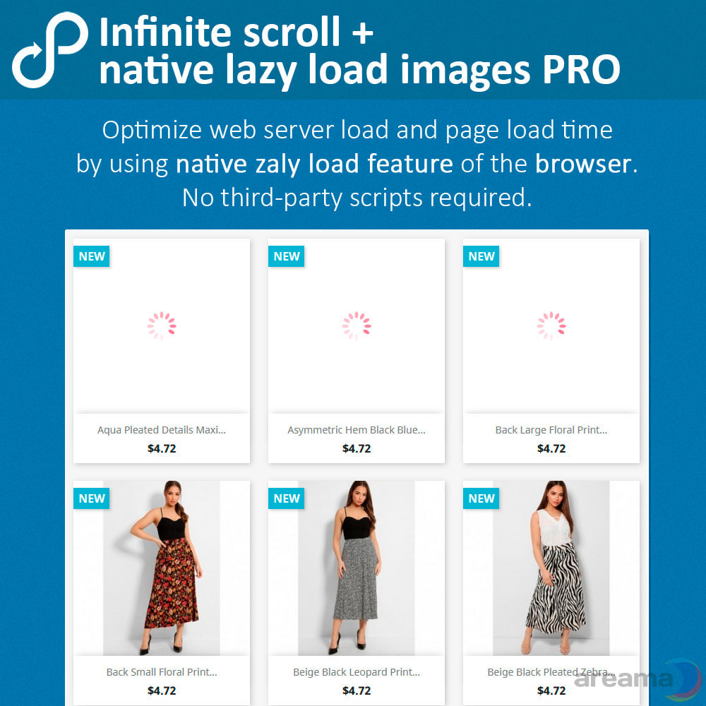 Module Infinite scroll + native lazy load images PRO