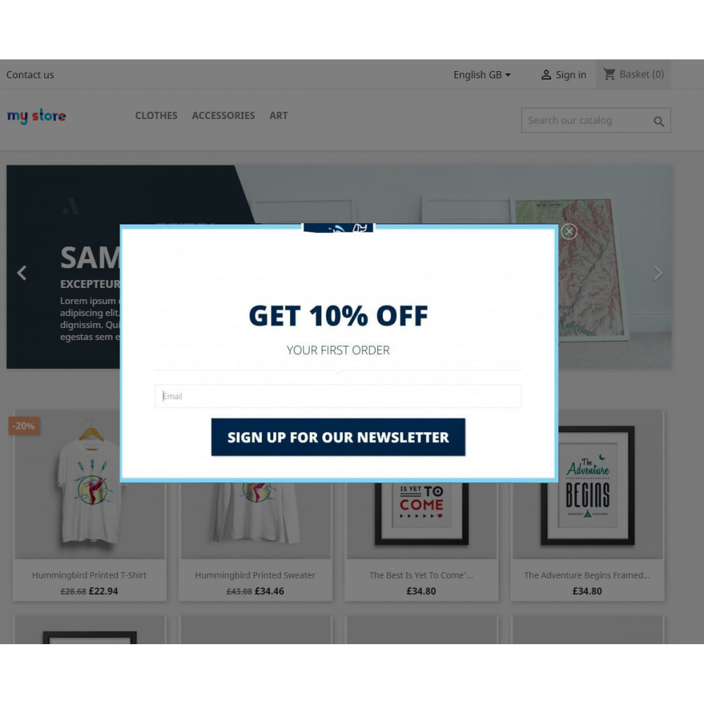 Module Popup Exit : Retargeting onsite + based on condition