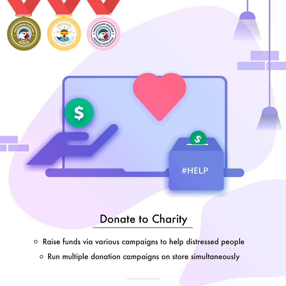 Module Donner de charité | rechercher dons auprès des clients
