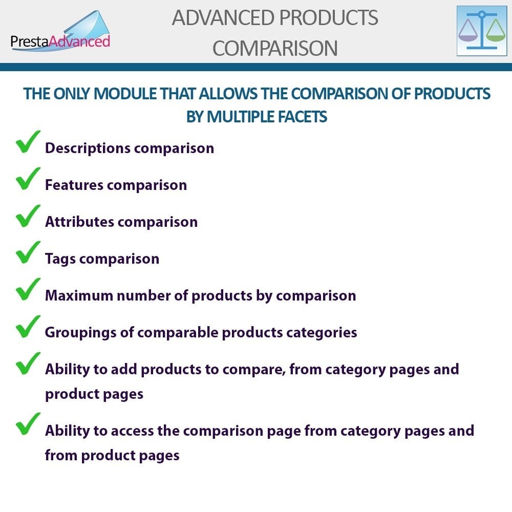 Module Advanced Product Comparison