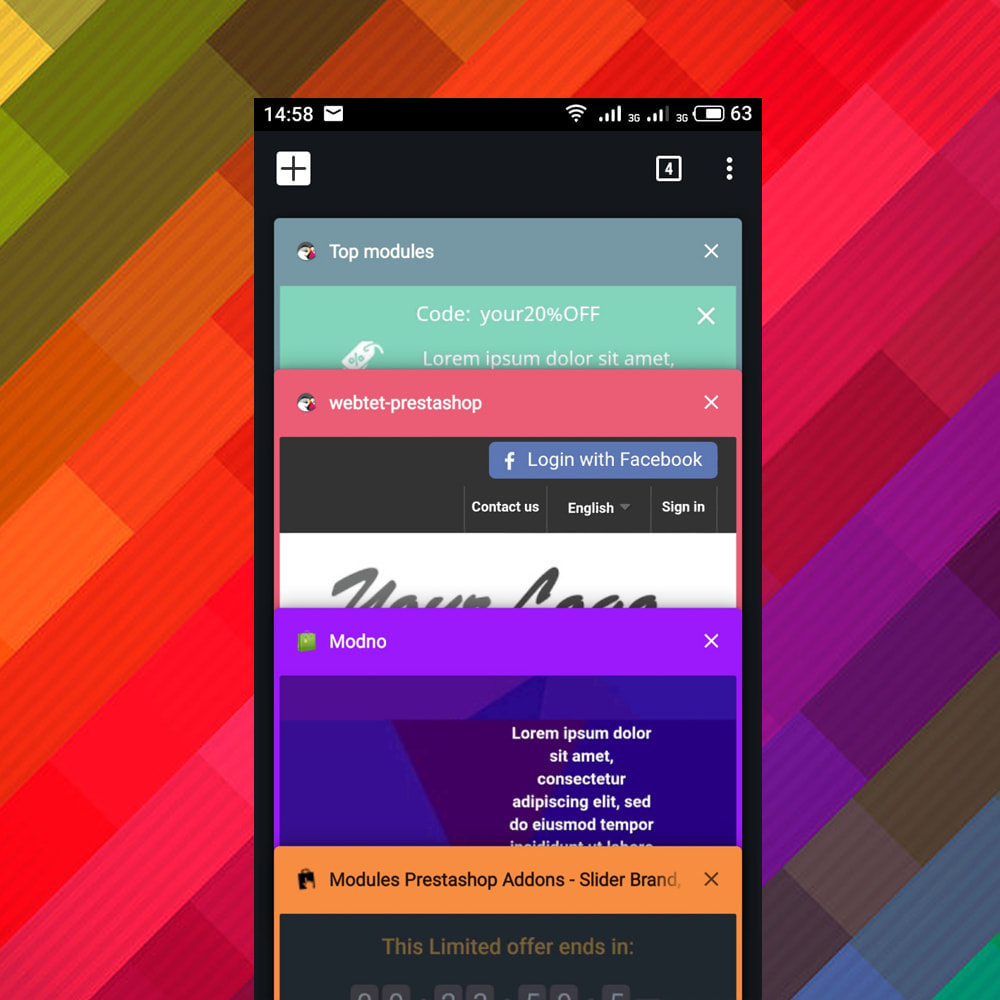 Module Mobile Browser Theme Tab Color