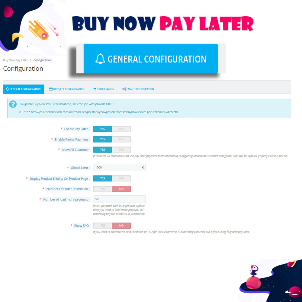 Module Buy Now Pay Later - Postpaid
