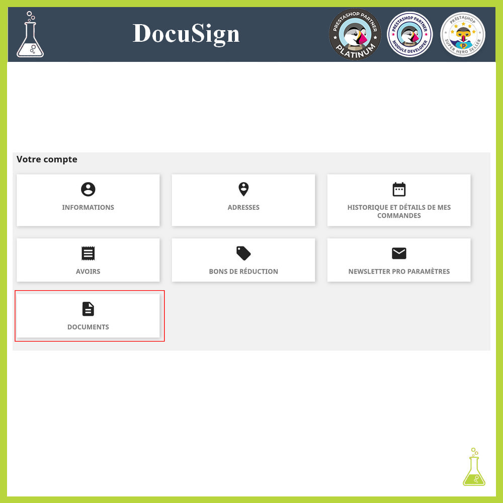 Module DocuSign : Signatures électroniques