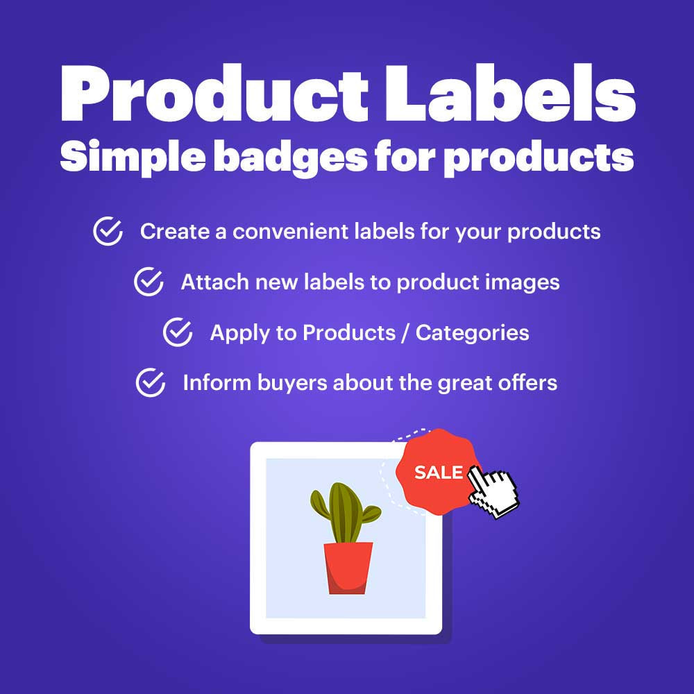 Module Product Labels - Simple badges for products