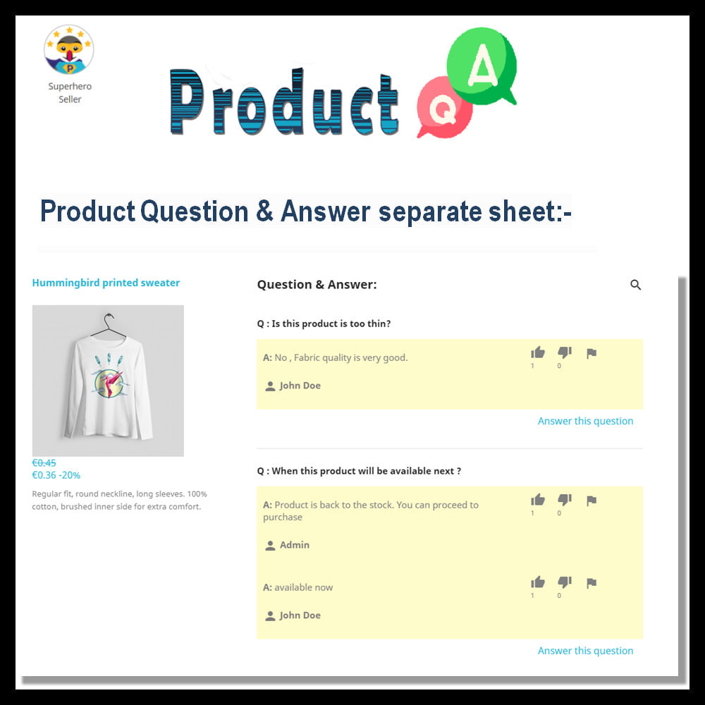 Module Product Question and Answer -Ask Question, Get Answers