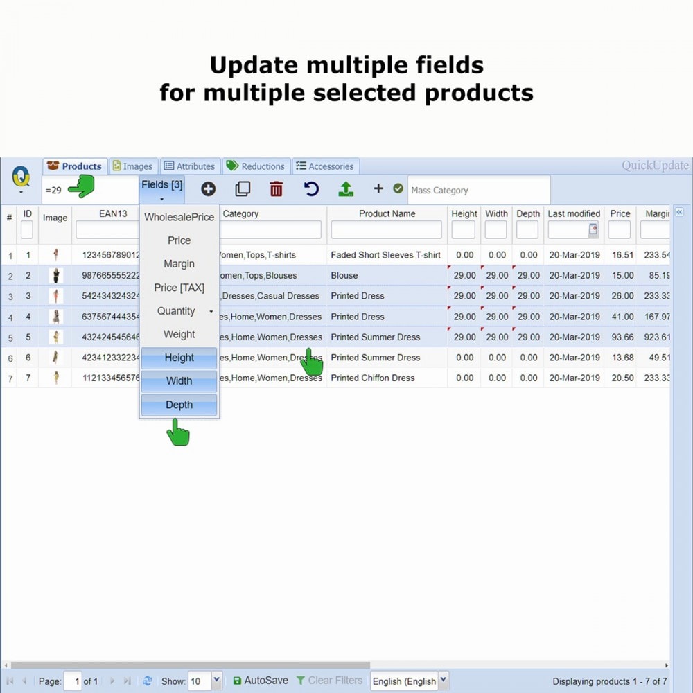 Module QuickUpdate Products Manager PRO