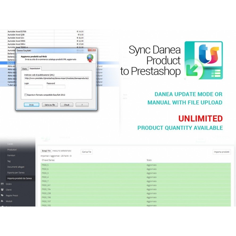 Module Import products from Danea to Prestashop