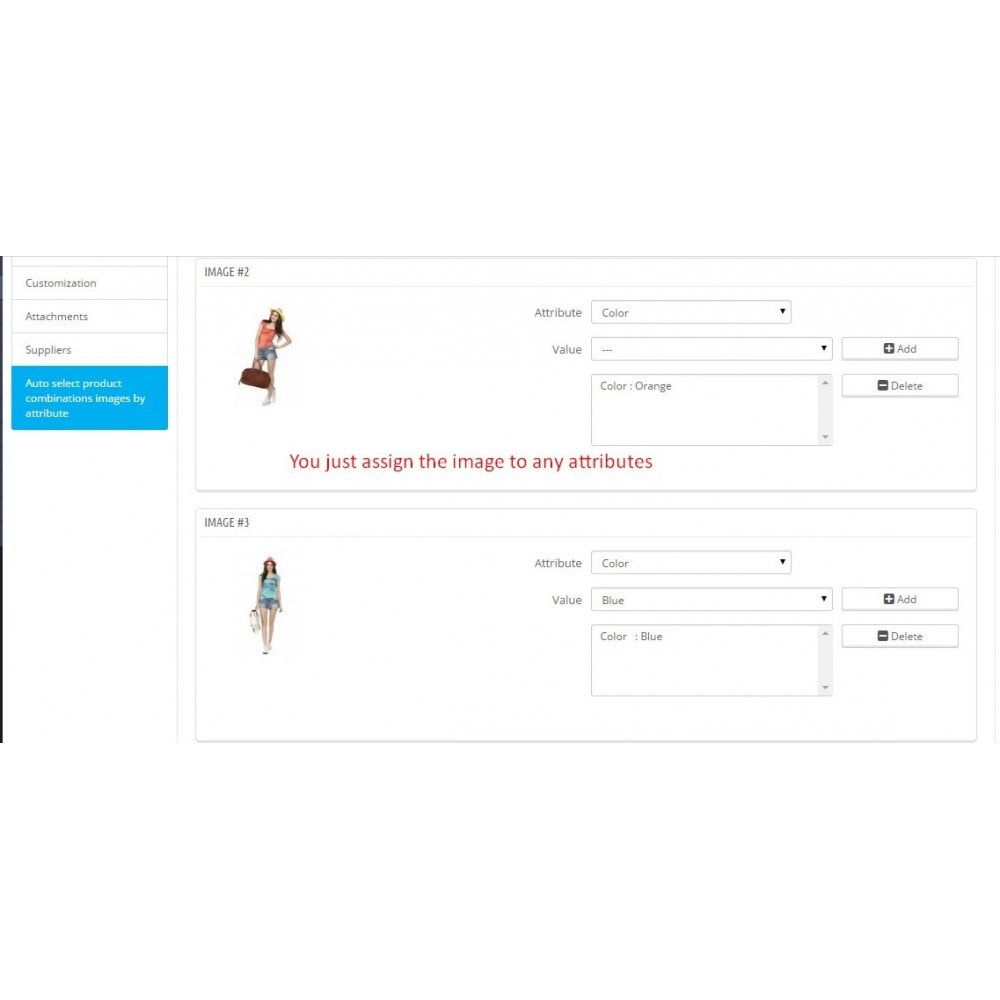 Module Quick assign images into product combinations