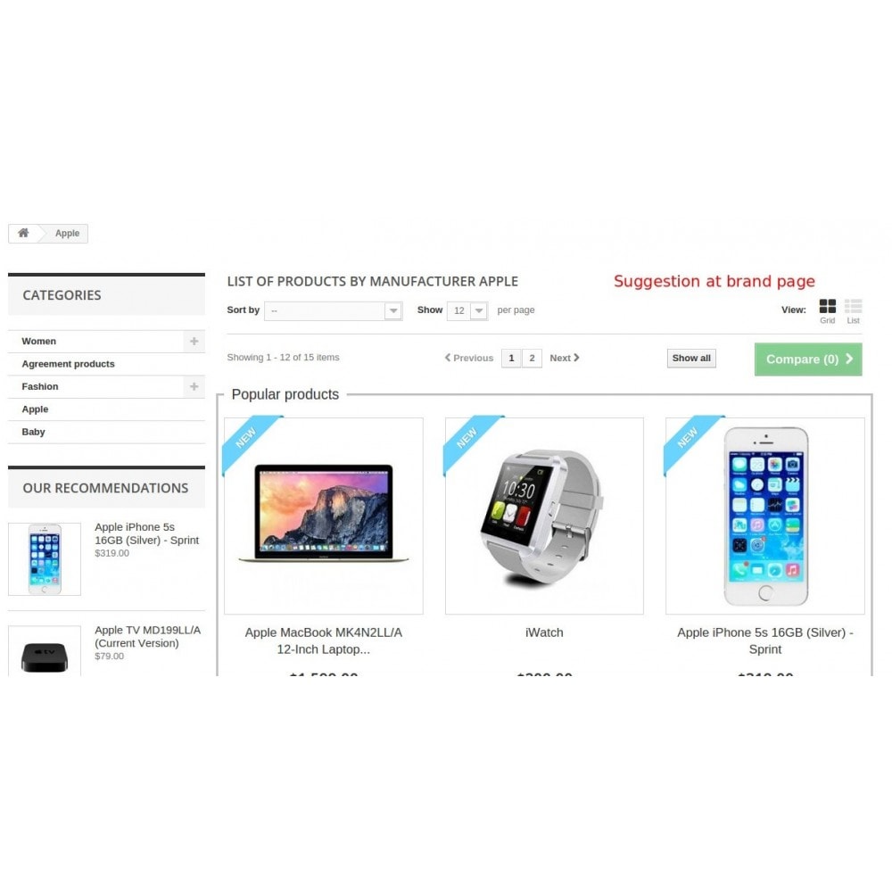 Module Smart suggest products / Related, Cross-sell, Recommend