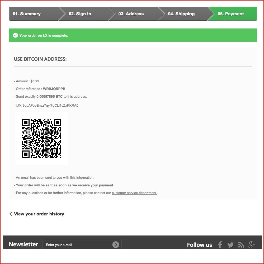 Module Blockchain Receive Bitcoin Payments API V2