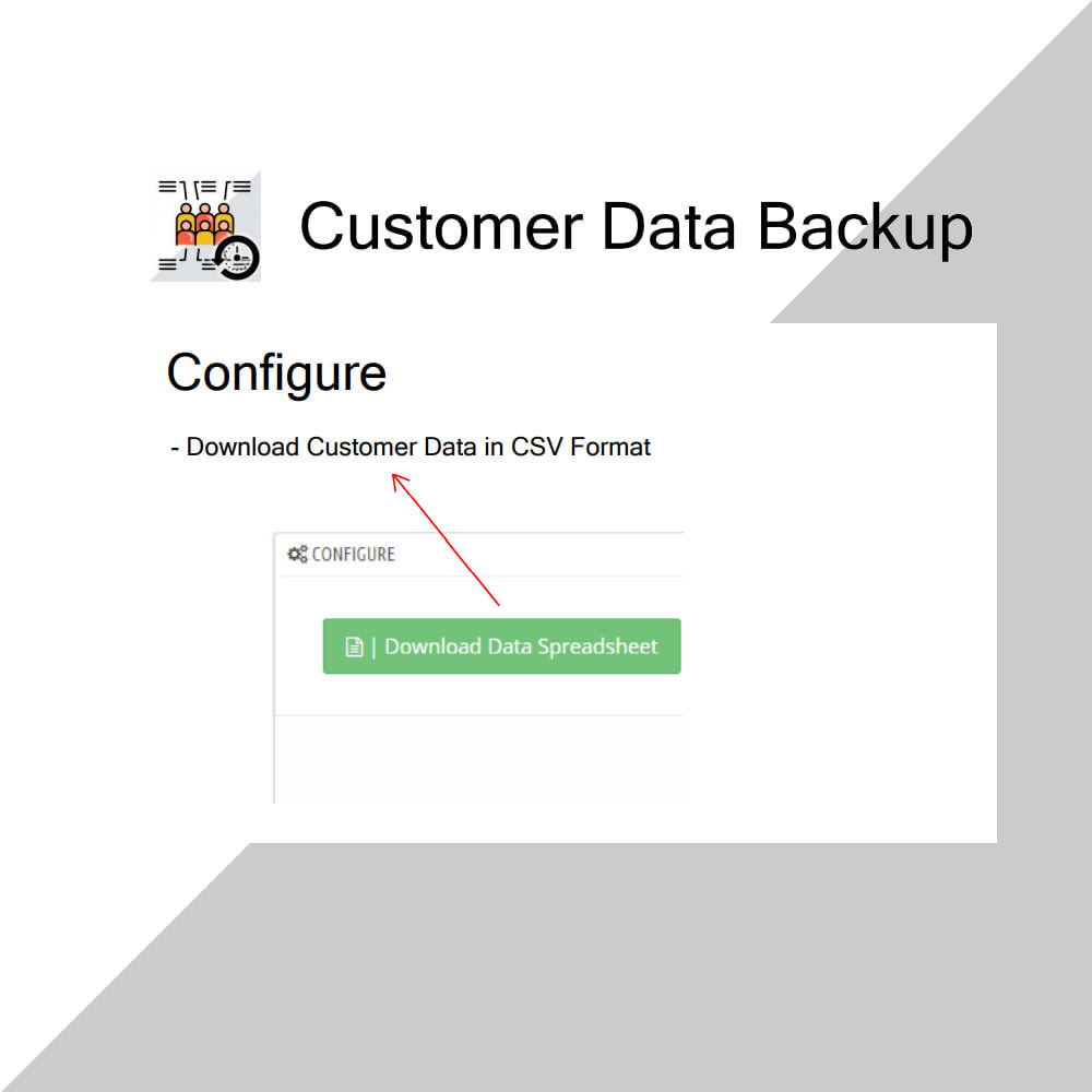 Module Customer Data Backup