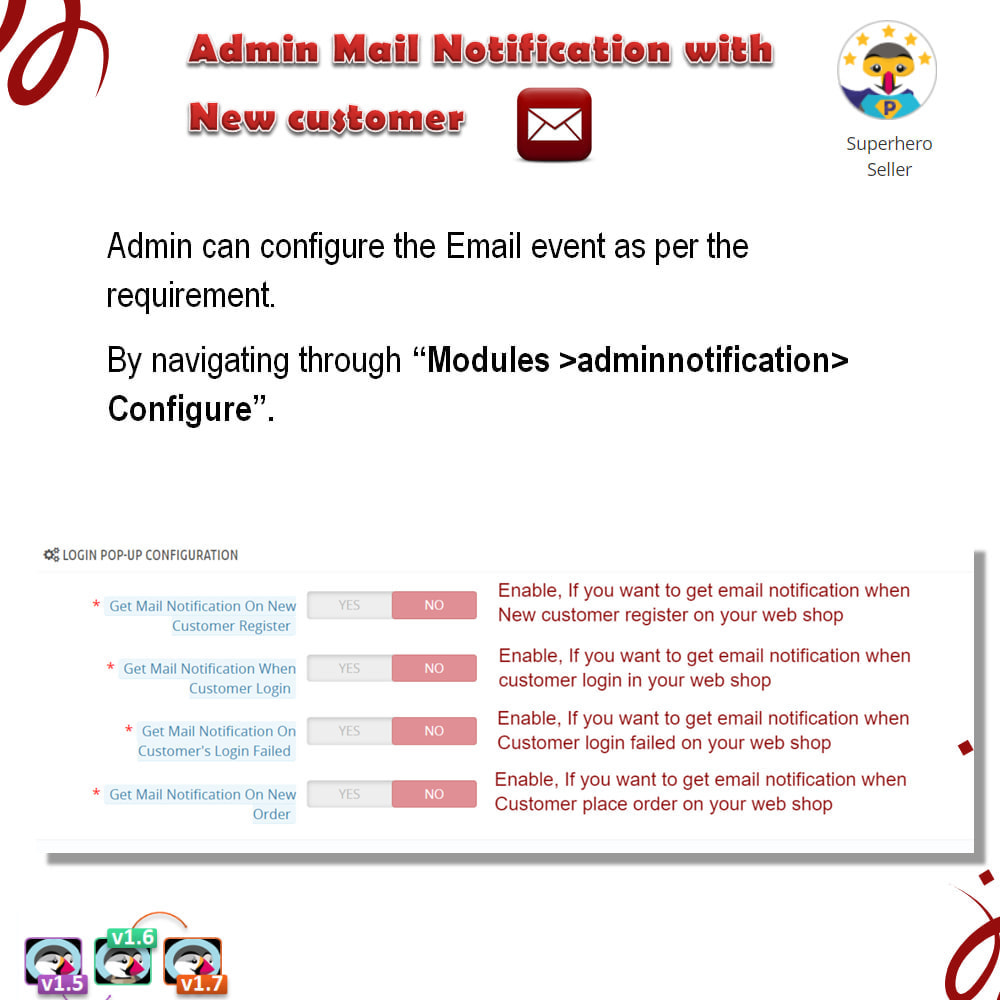 Module Admin Mail Notification With New Customer