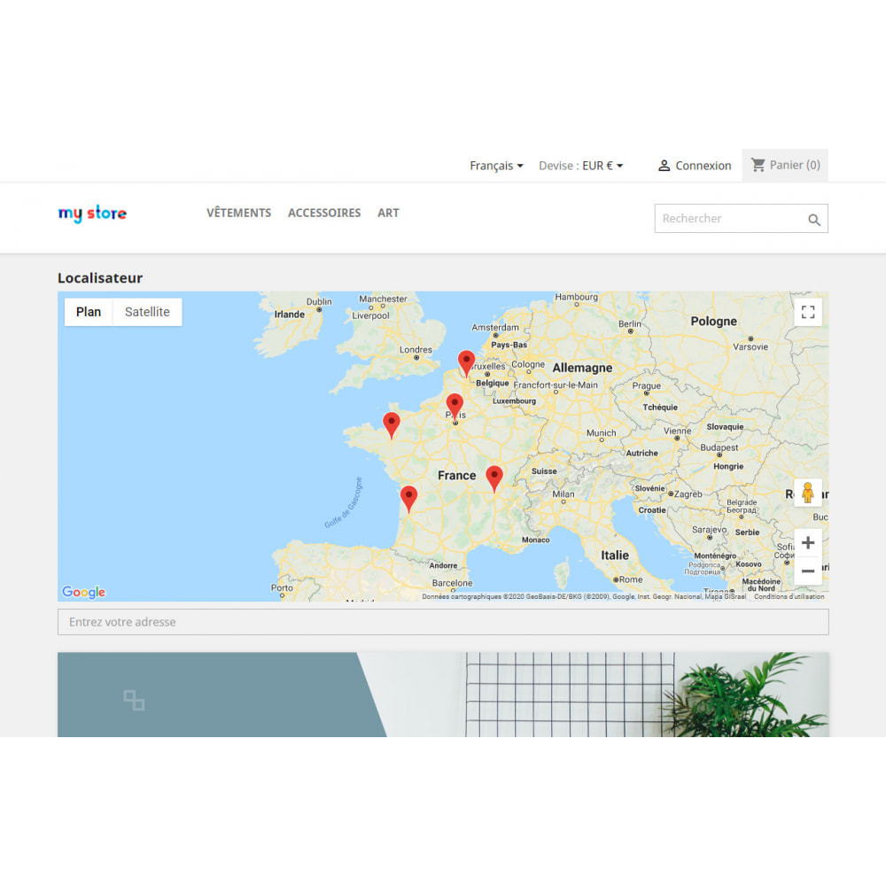 Module Localisateur de magasins avec Google Maps