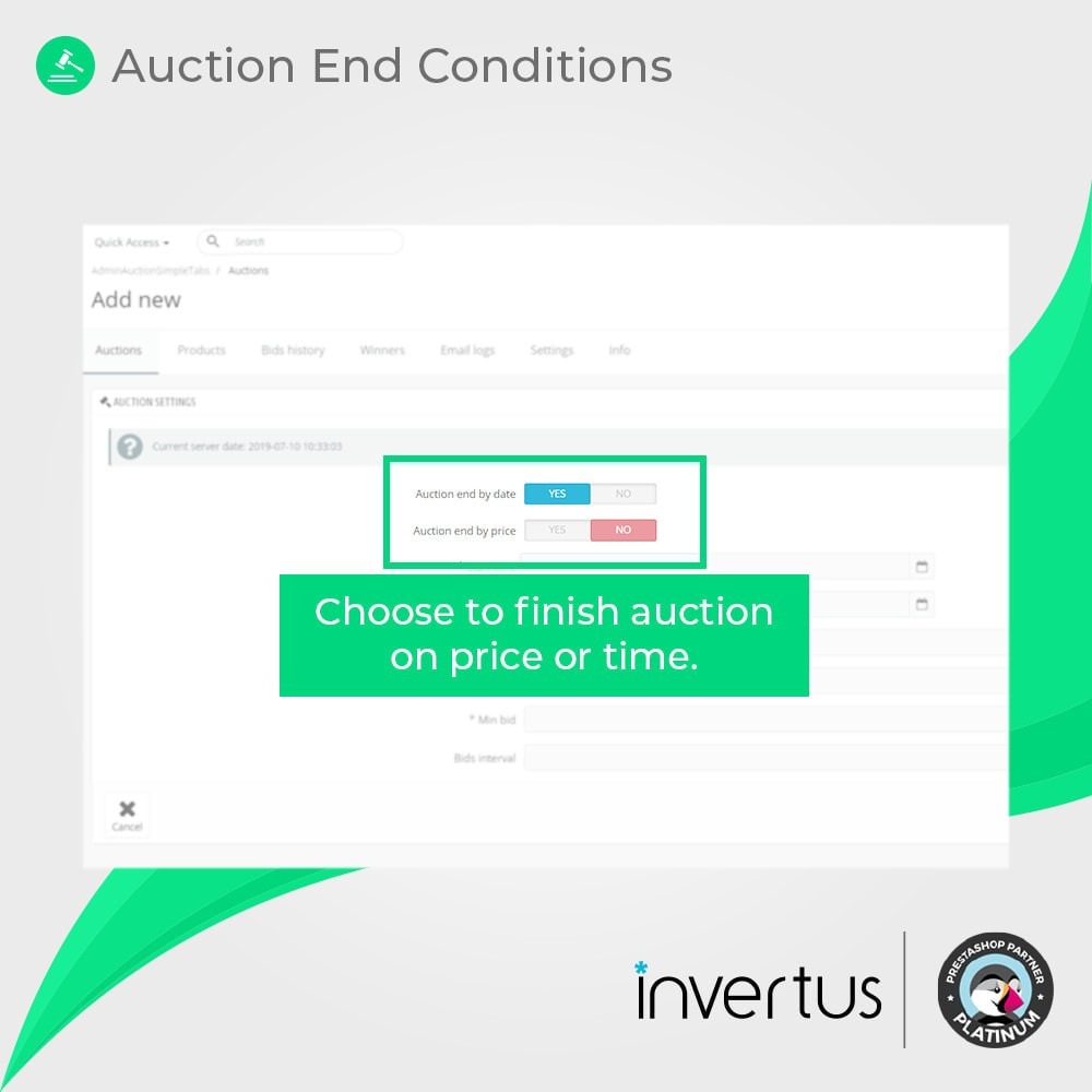 Module Auction Simple - Online Product Bid