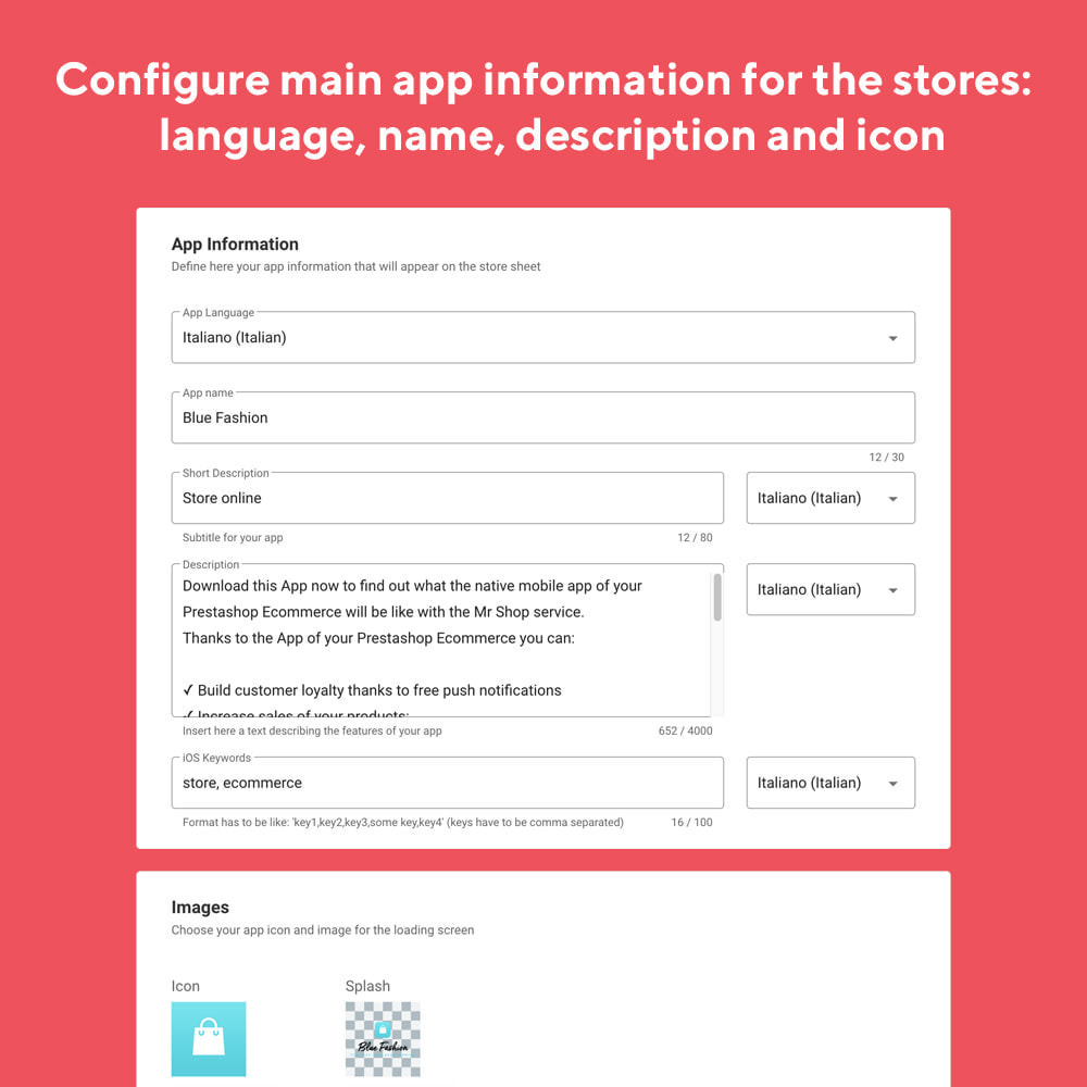 Module Application native pour iOS et Android