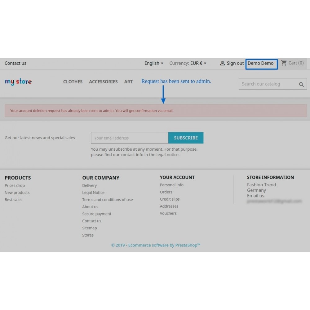 Module Delete Customers Account - GDPR Compliance