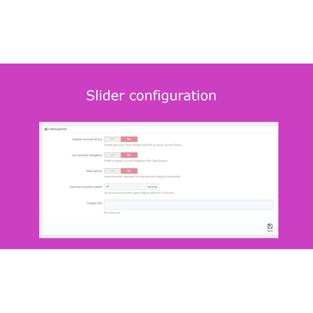 Module Advanced Ticker Notification Banner Slider