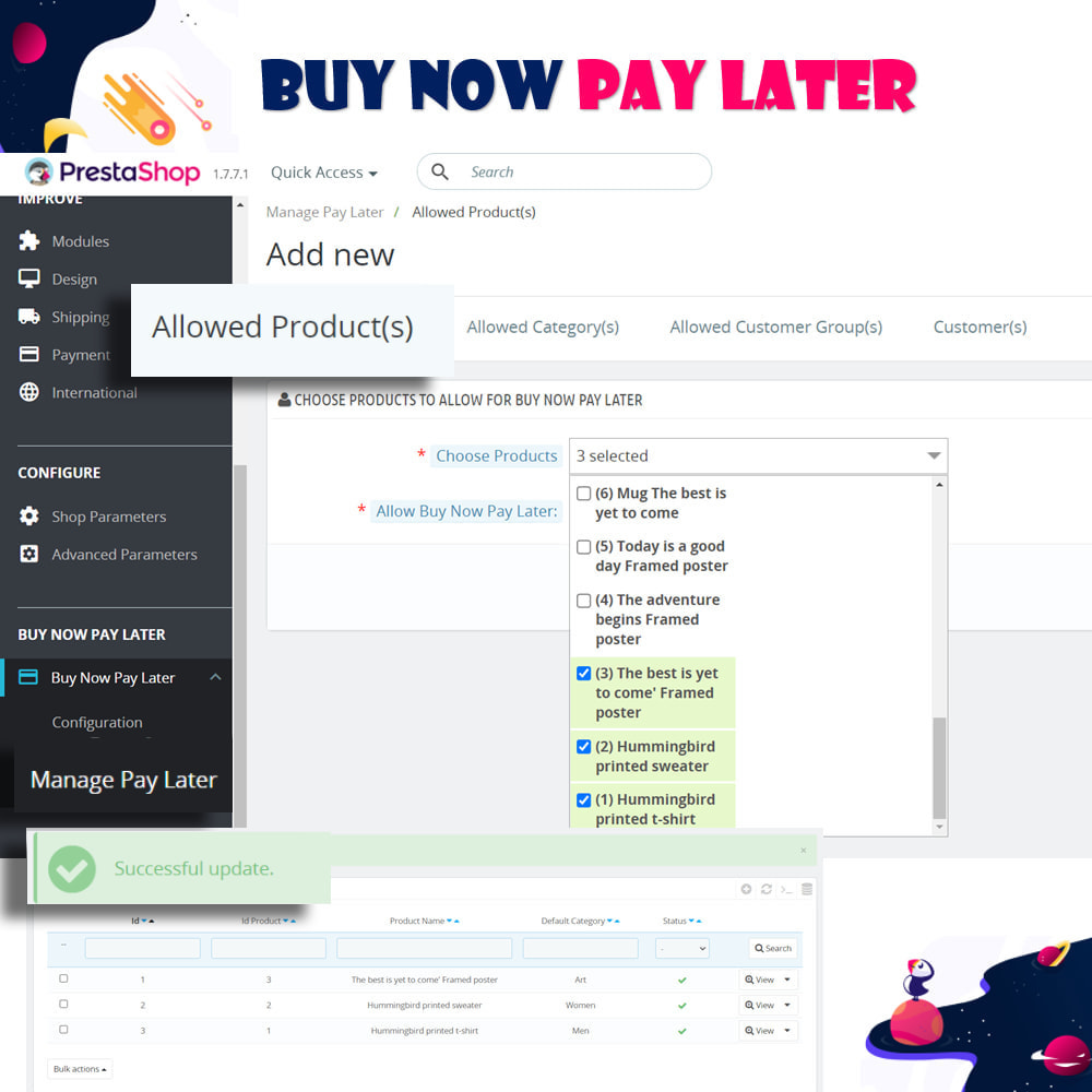 Module Buy Now Pay Later - Postpaid