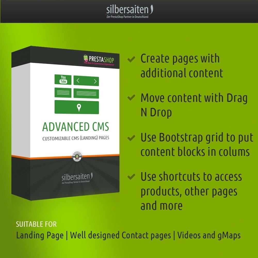 Module Advanced CMS - Gestion de contenu des Landing Pages