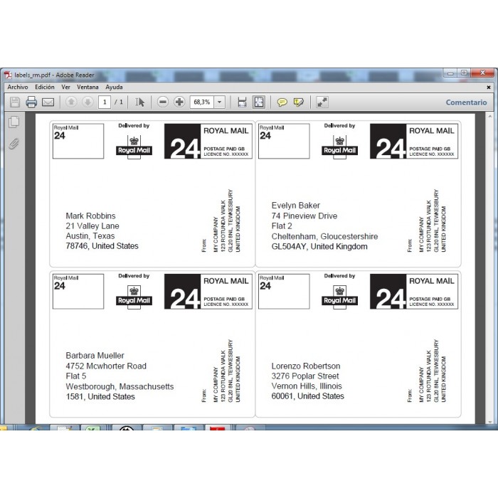 Module Sticky Labels - Professional Shipping Labels