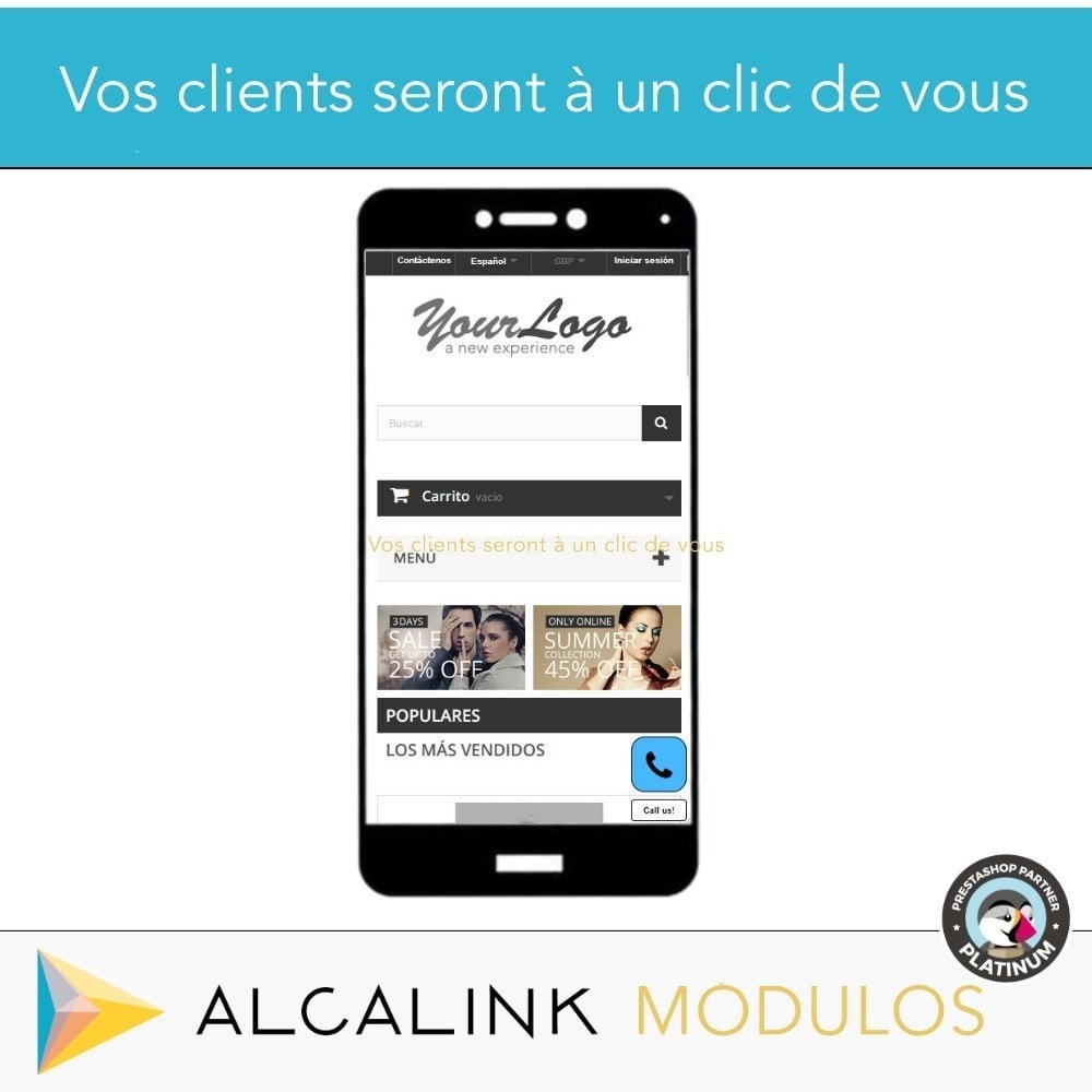 Module Bouton d'Appel (version mobile)