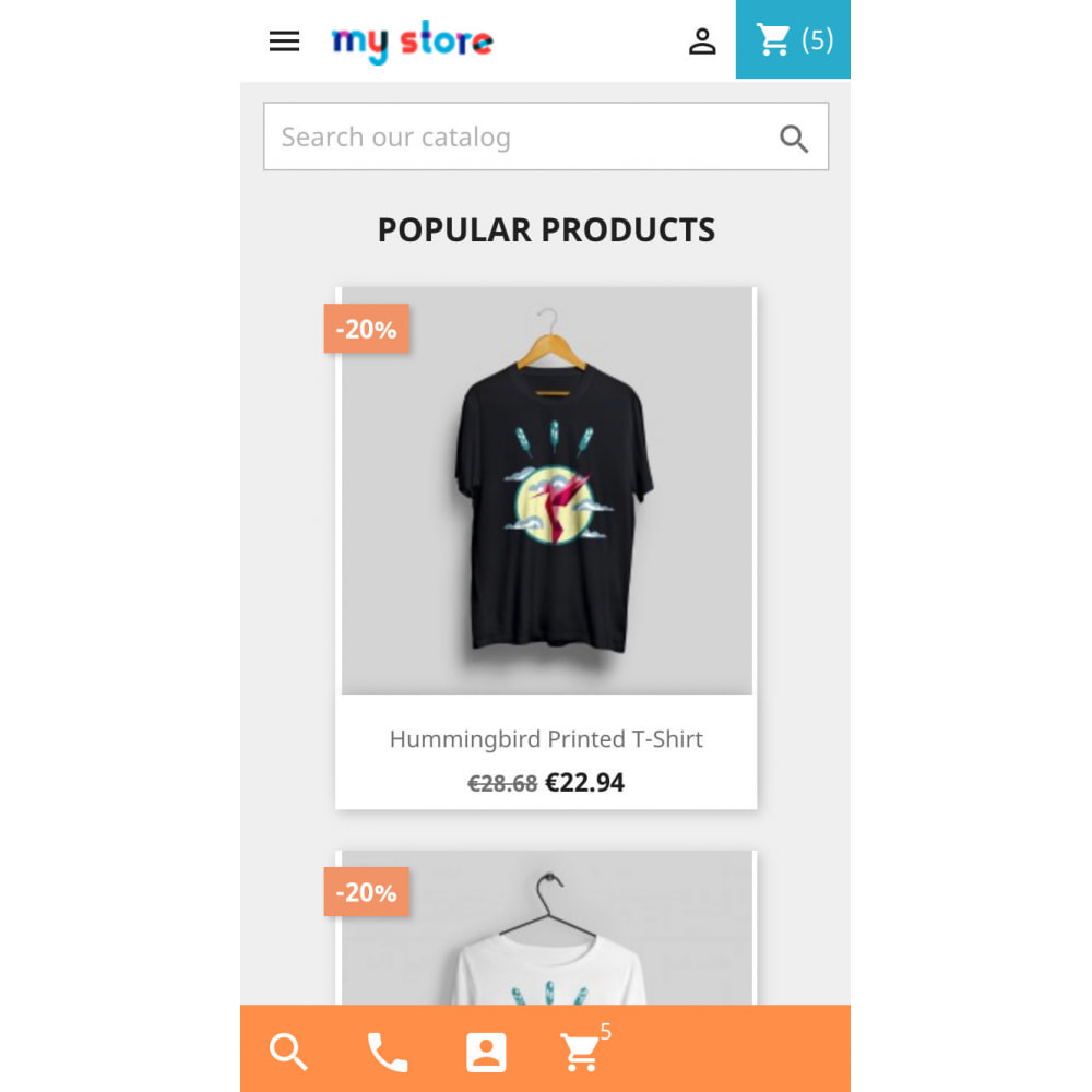 Module Mobile UX - conversion buttons, product images slider
