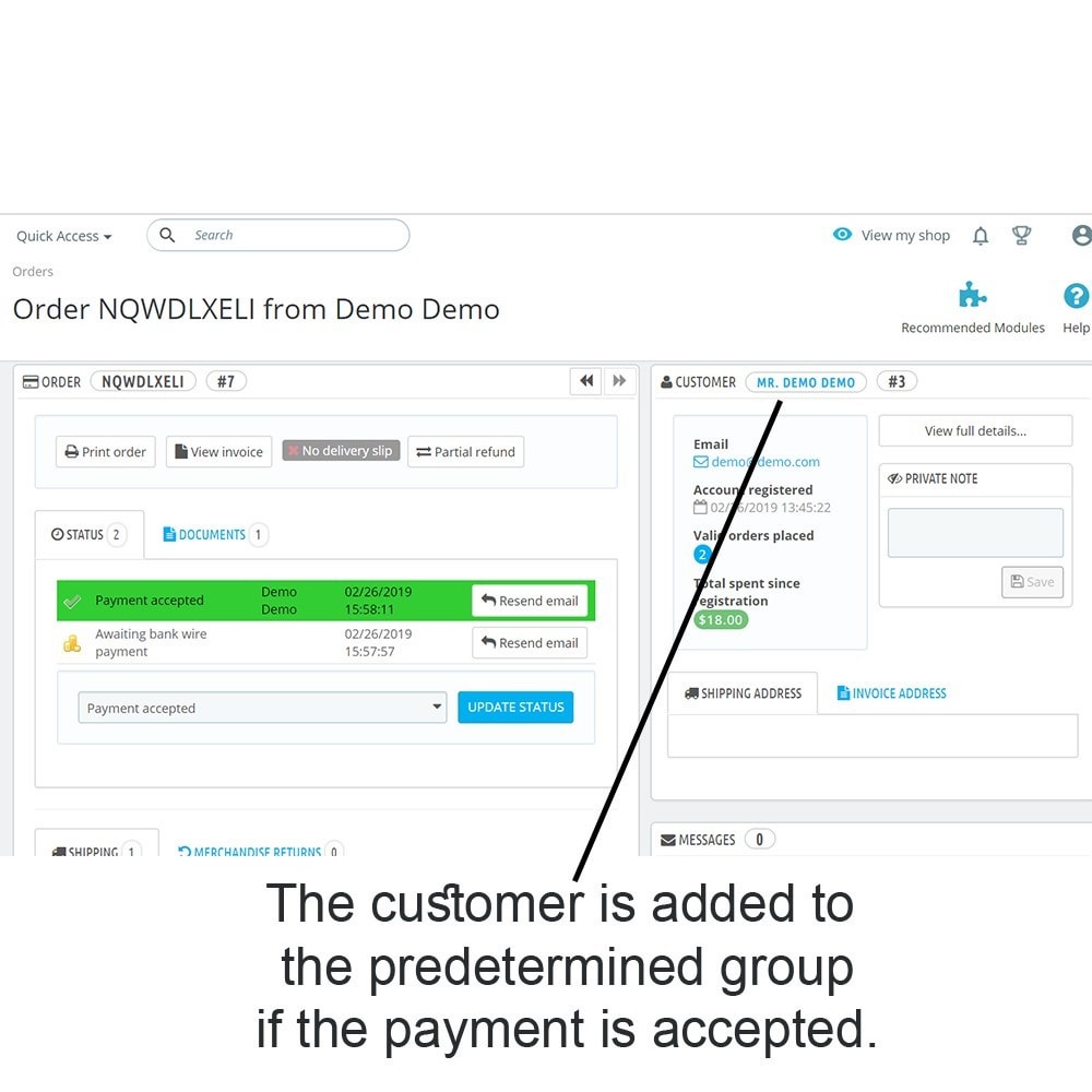 Module Customer Group Auto-Assignment upon Product Purchase