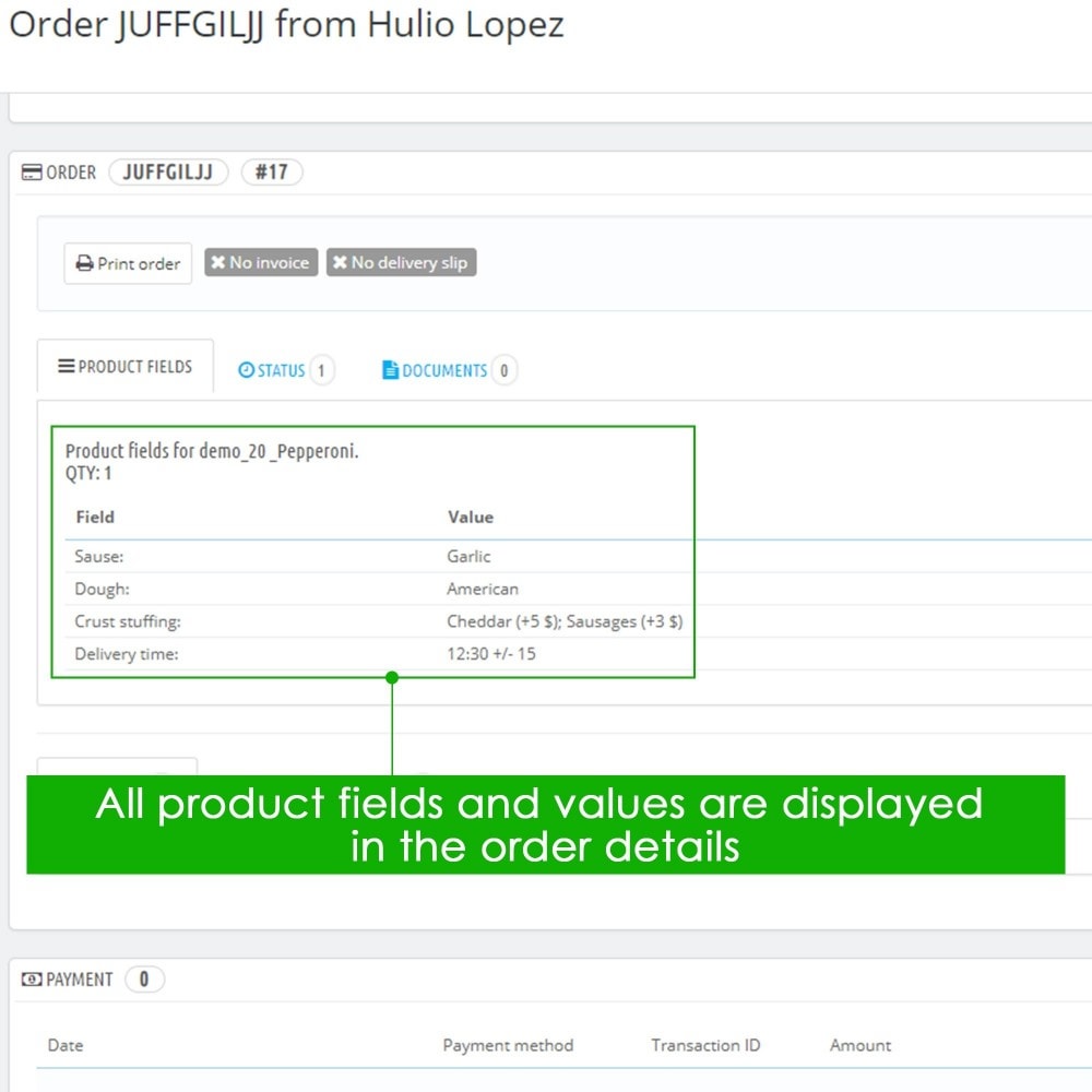 Module Additional Product Attributes / Custom Product Fields