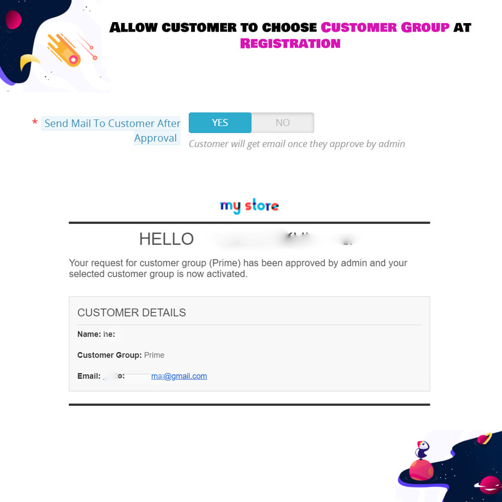 Module Allow customer to choose Customer Group at Registration