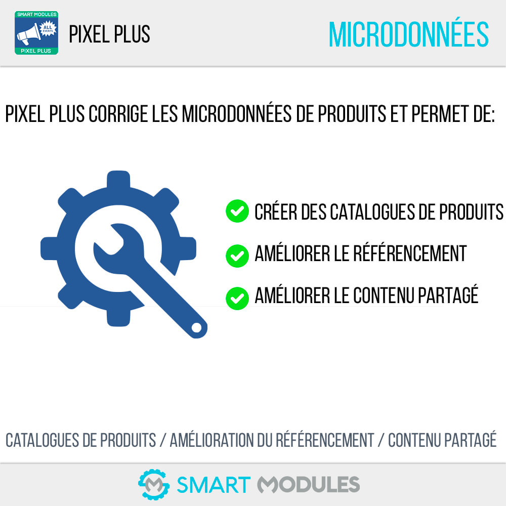 Module Pixel Plus : Événements + API + Catalogue Pixel