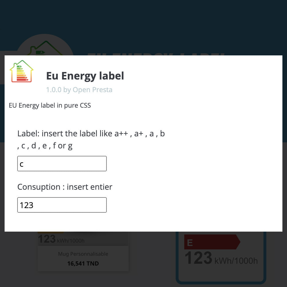 Module Eu Energy Label
