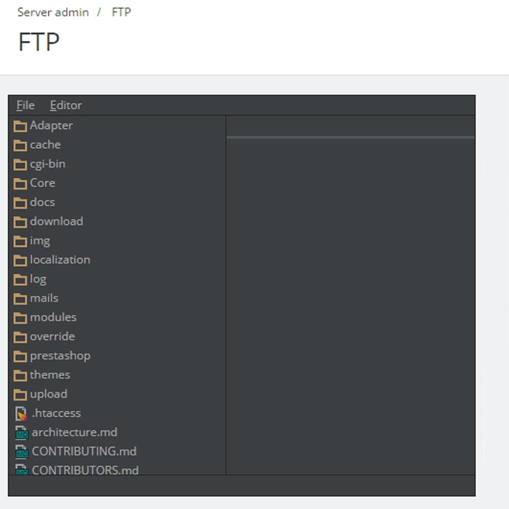 Module Backoffice FTP et Shell