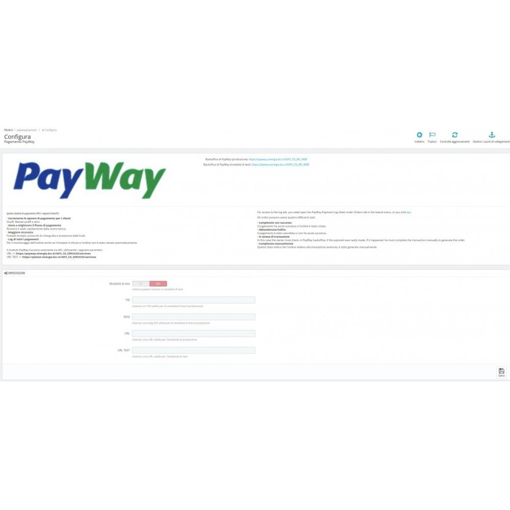 Module Pay Way Payment