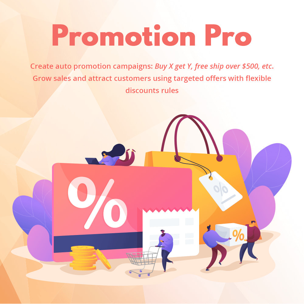 Module Promotion Pro: Auto discounts, free ship, gifts, etc.