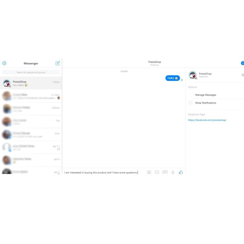 Module Messenger et Chat