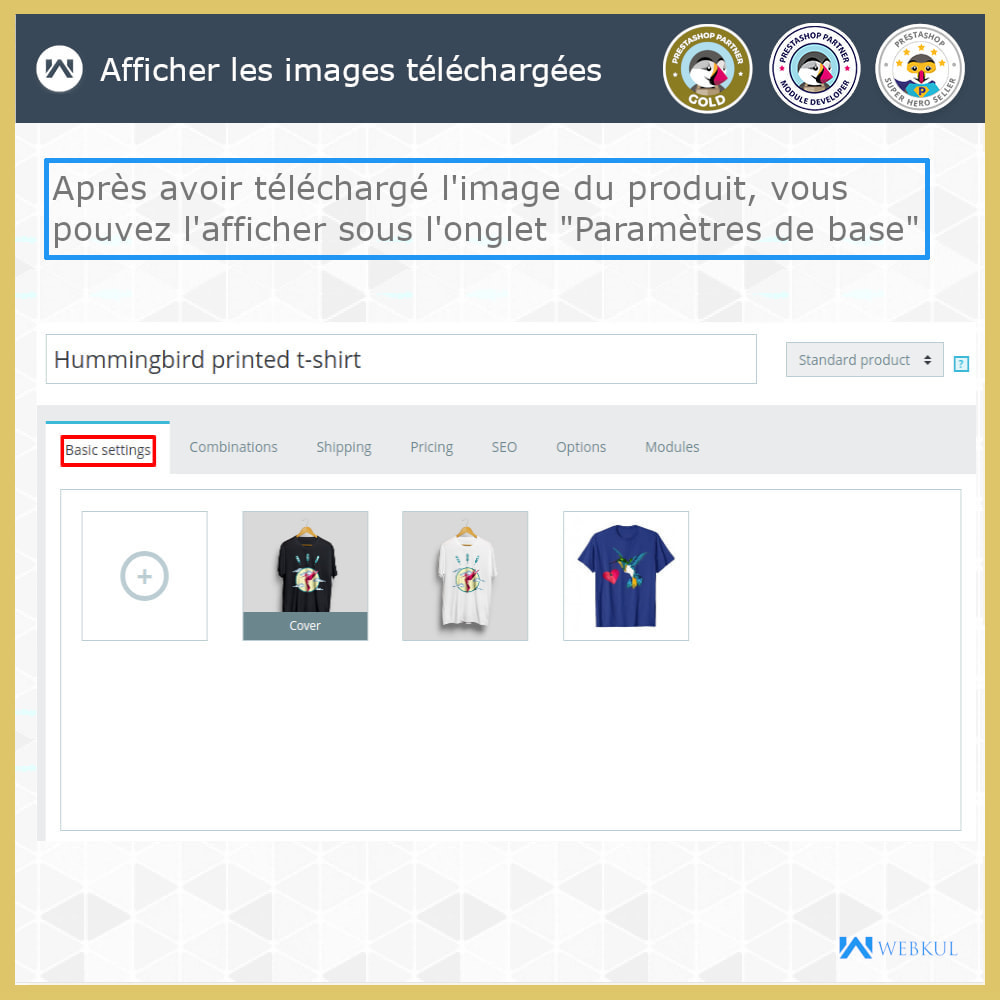 Module Ajouter Produit Images En utilisant Google Chercher