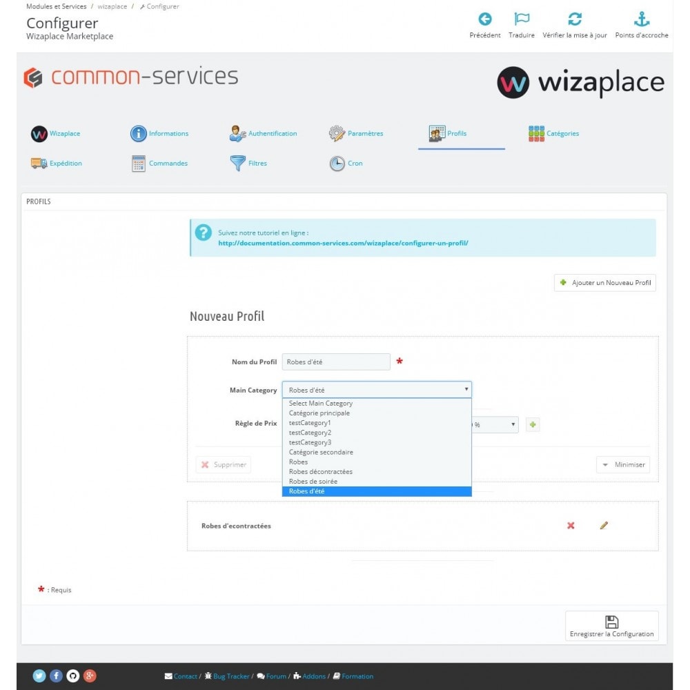 Module Wizaplace marketplaces connector