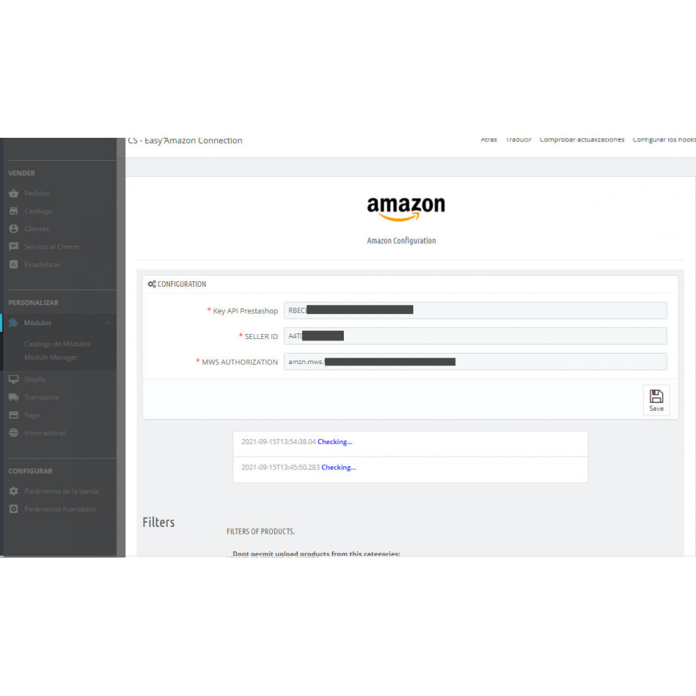 Module Easy Amazon Seller Central