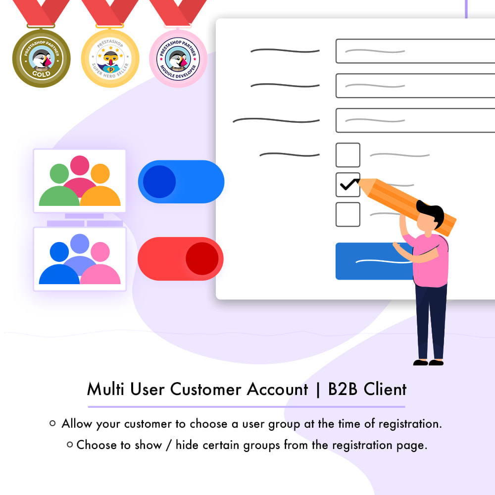 Module Compte client multi-utilisateur | Client B2B