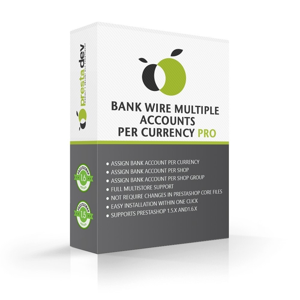 Module Bank wire multiple accounts per currency Pro
