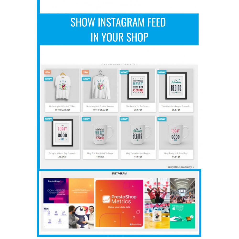 Module Insta Feed - instagram feed in your shop